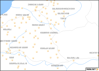 map of Douar el Koubania